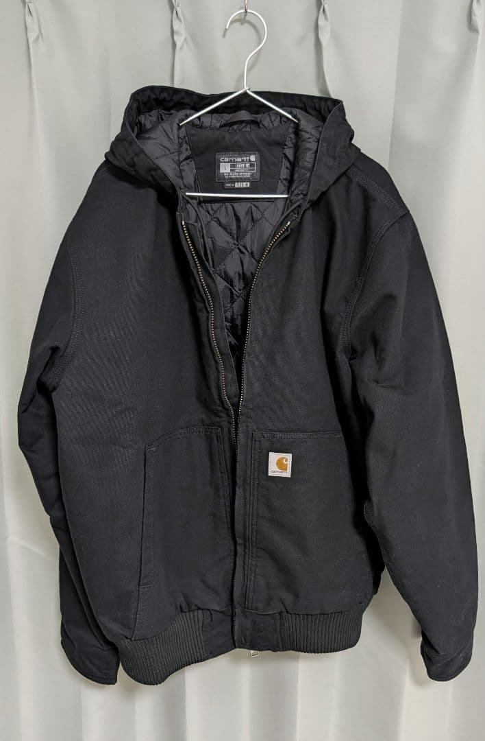 Carhartt キルティングライナー ダック フードジャケット Lサイズ