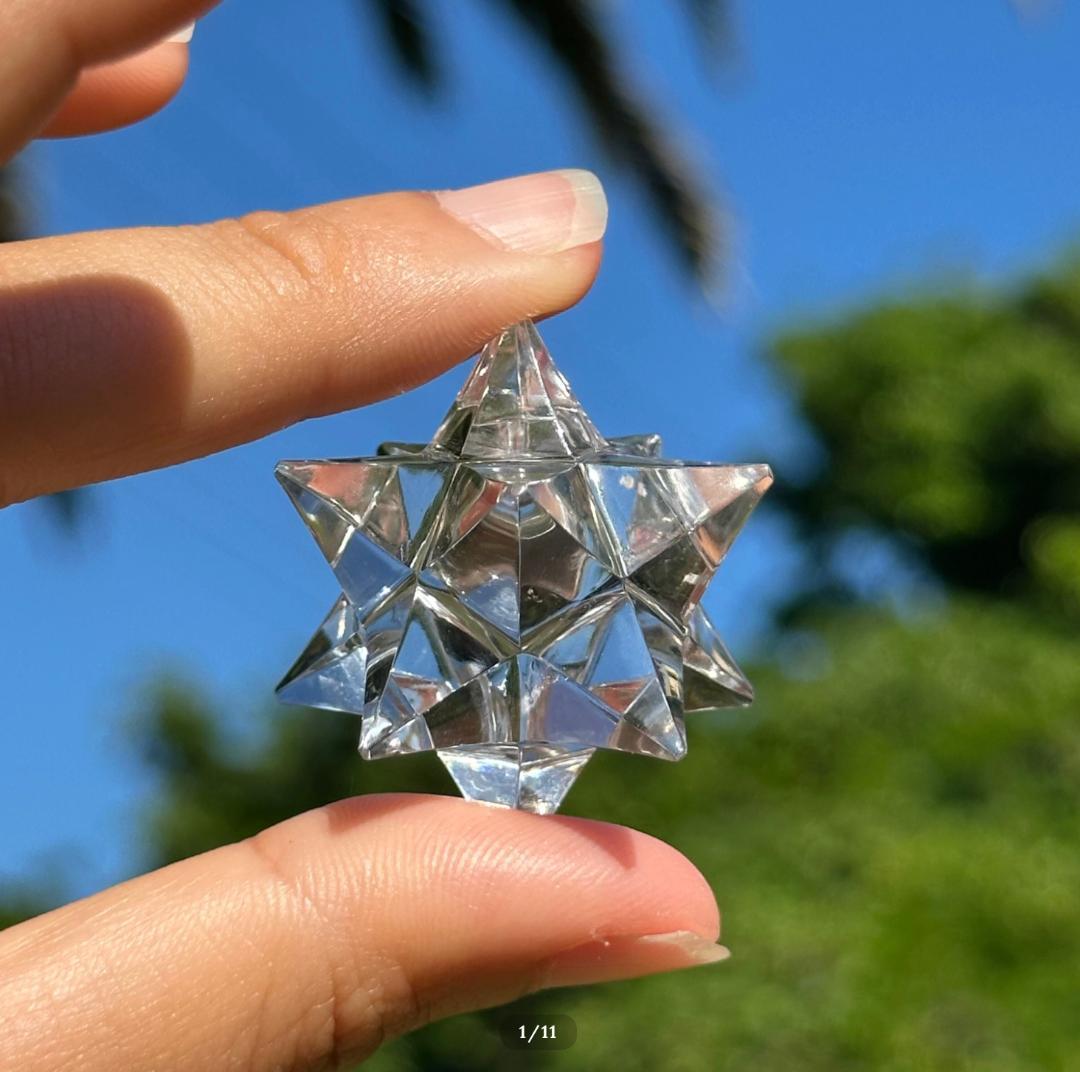 ガネーシュヒマール産【水晶】アステロイド マカバ スター B 最高品質