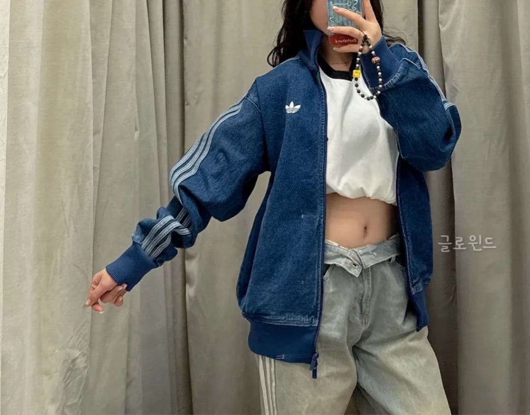 adidas originals デニム　ファイヤーバード