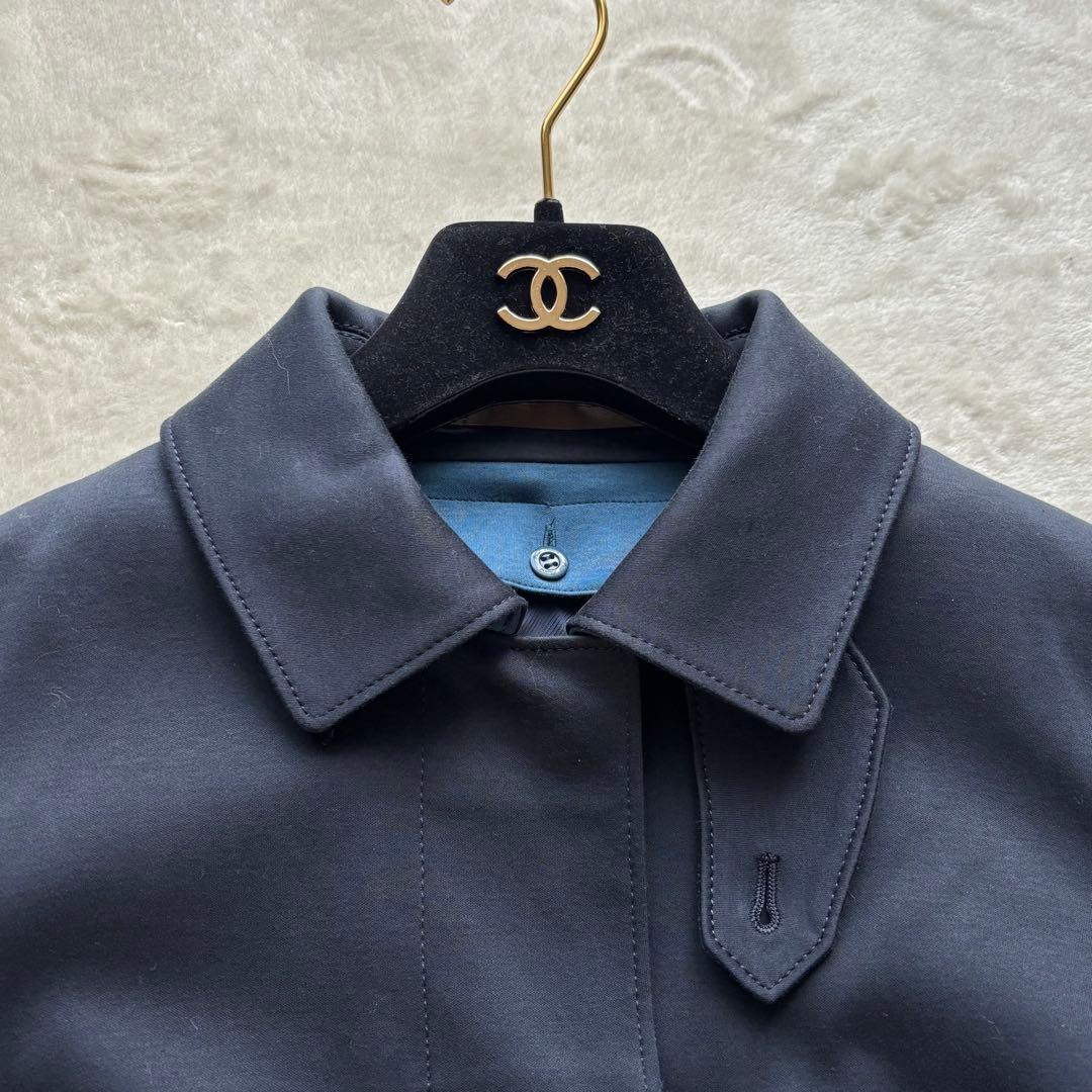 極美品✨ポールスチュアート 中綿ライナー付きステンカラーコート トレンチ M 紺