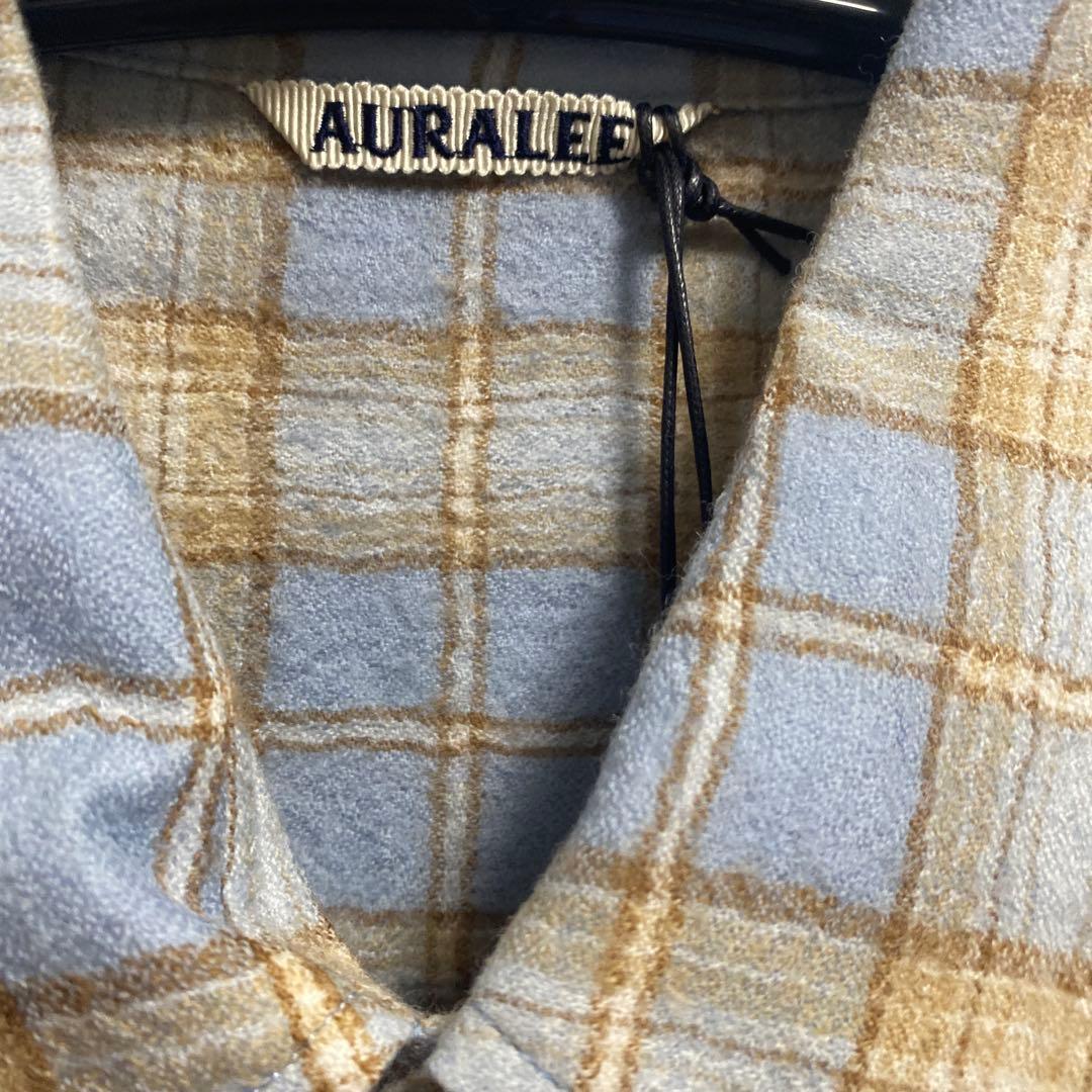 トップス AURALEE / AIRY WOOL CHECK SHIRT