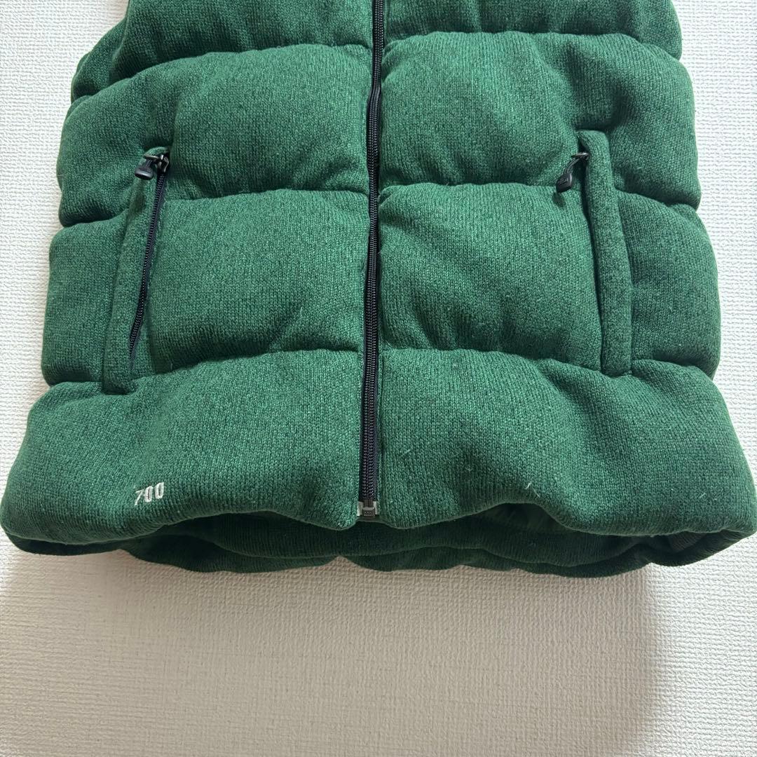 ☆人気　ノースフェイス　ニットダウンベスト　グリーン　700フィル　レディースL