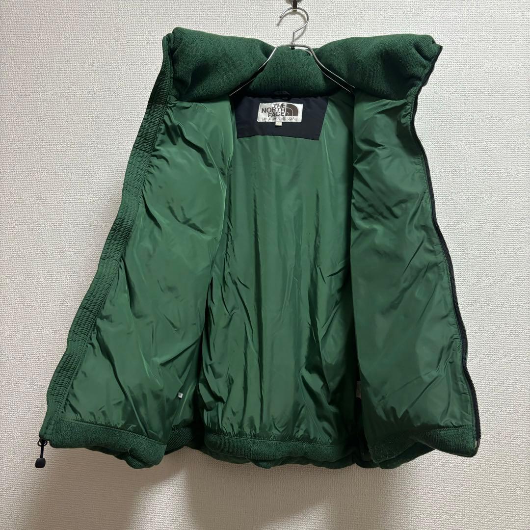 ☆人気　ノースフェイス　ニットダウンベスト　グリーン　700フィル　レディースL