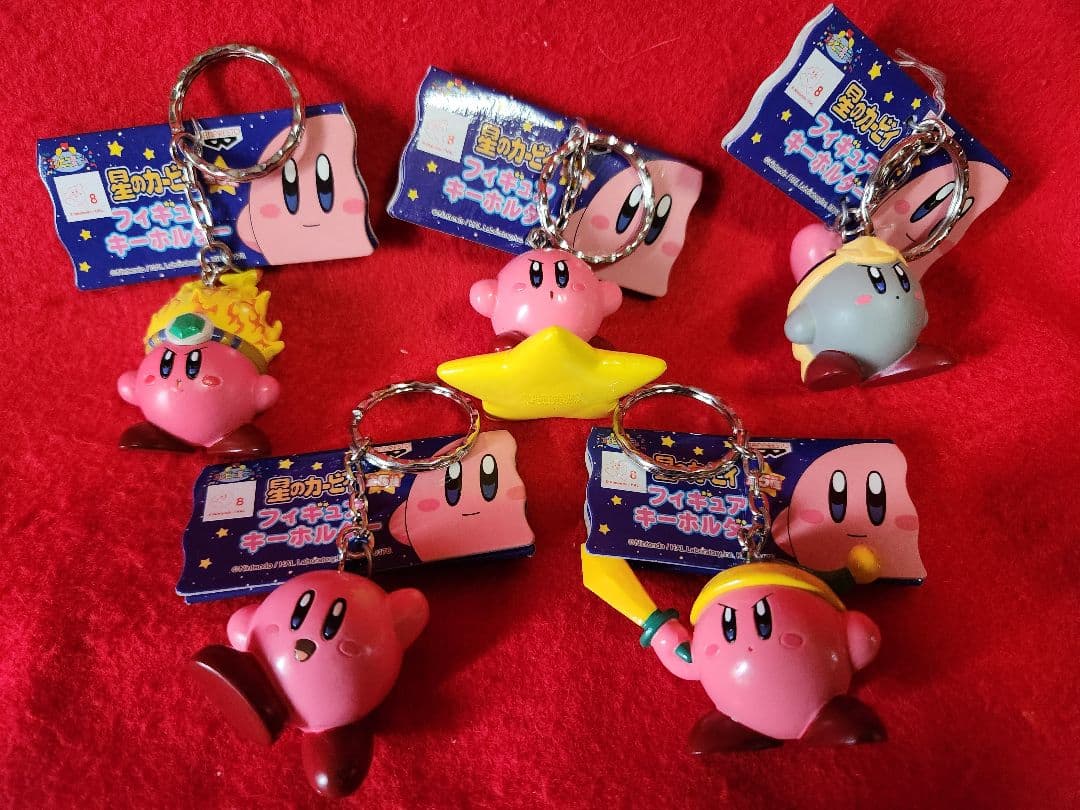 星のカービィ　フィギュア　キーホルダー　５種　ソード　ストーンなど