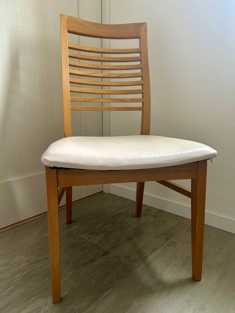 【2脚セット】ニトリ 食卓椅子 ロレイン2 ライトブラウン