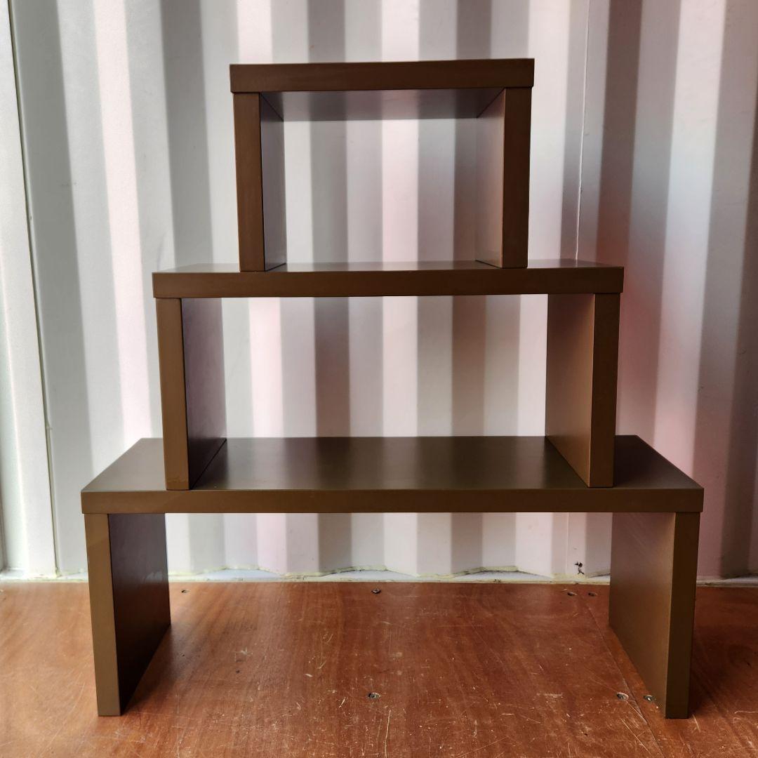 ベルメゾン　千趣会　木製　スタッキングシェルフ　シェルフ　ネストテーブル