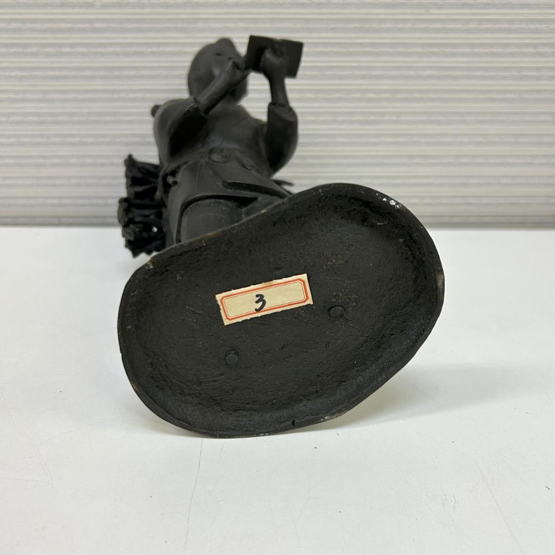 銅器　二宮金次郎像　23cm　約2kg