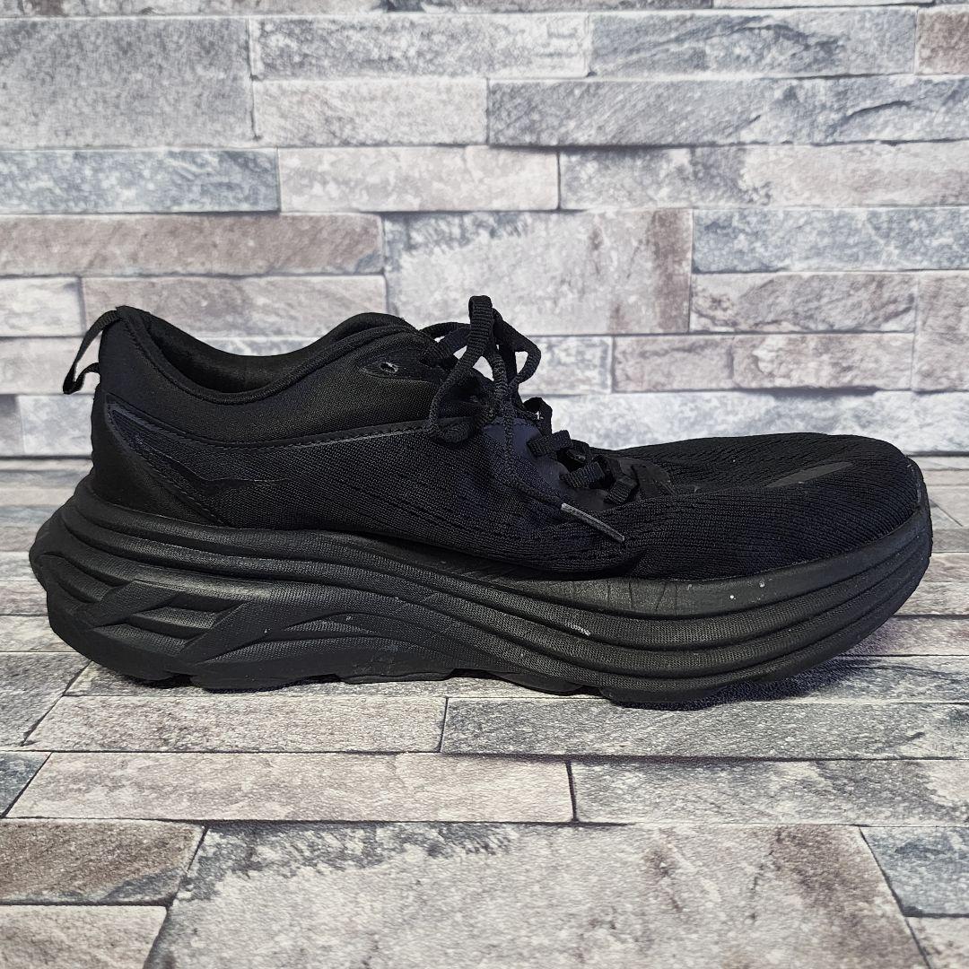 ホカ オネオネ BONDI8 ボンダイ8 ローカット スニーカー 黒 靴 25