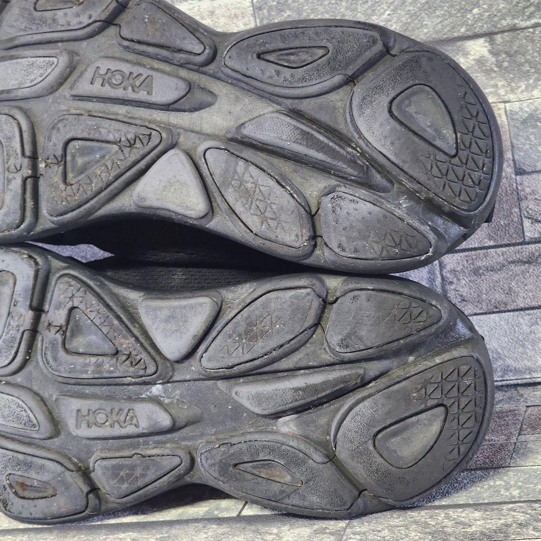 ホカ オネオネ BONDI8 ボンダイ8 ローカット スニーカー 黒 靴 25