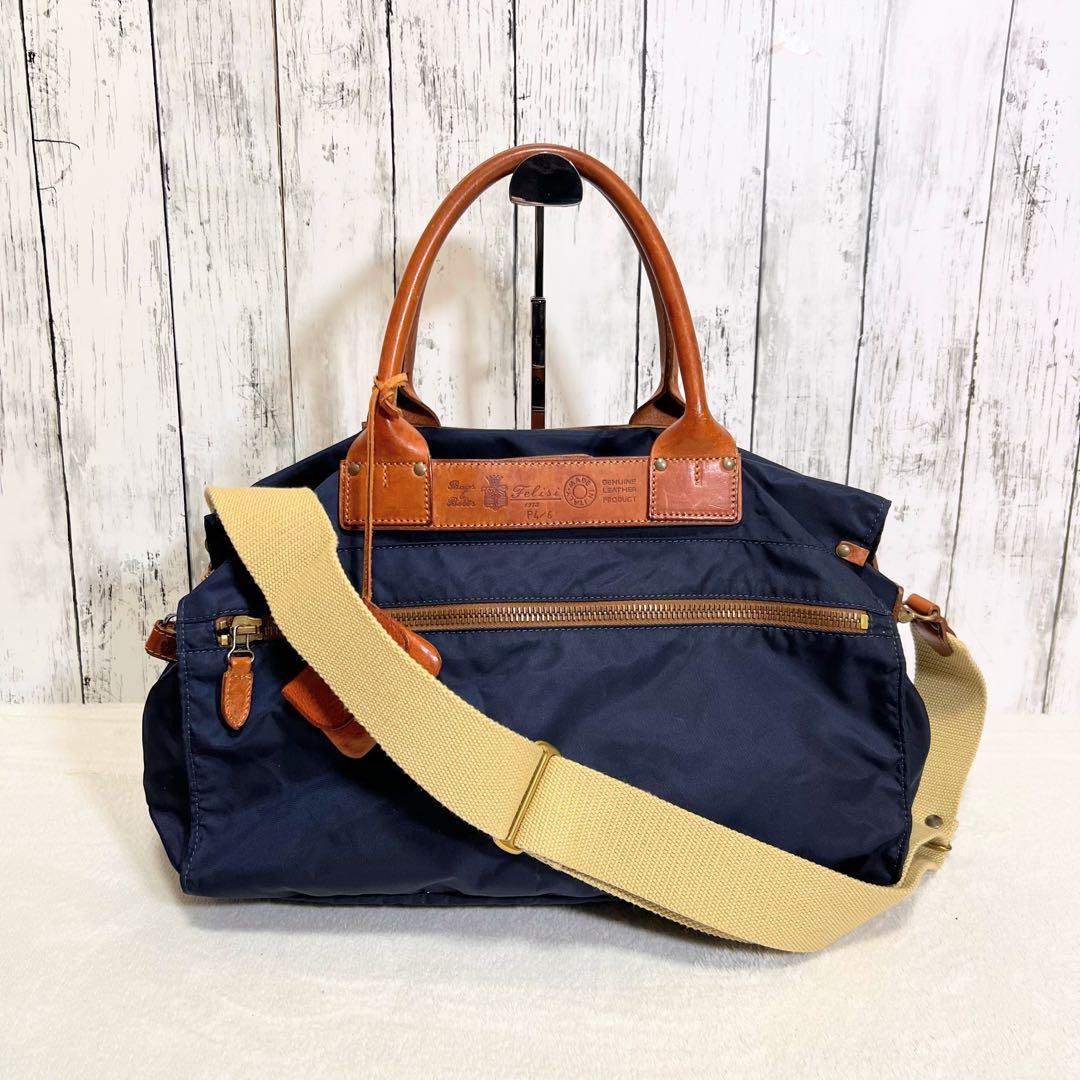 定番人気✨️フェリージ 2way ボストンバッグ ビジネス 旅行バッグ.