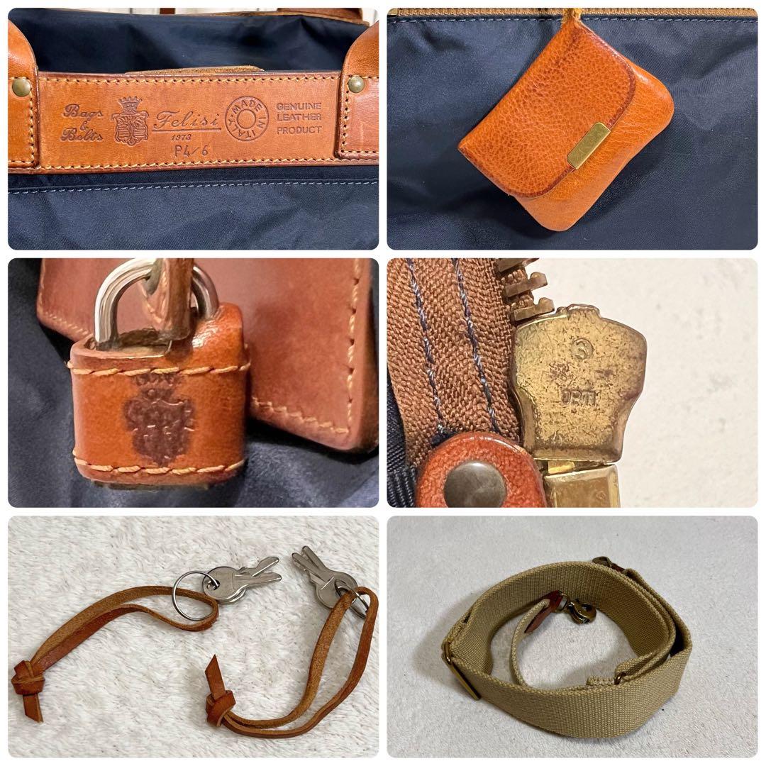 定番人気✨️フェリージ 2way ボストンバッグ ビジネス 旅行バッグ.