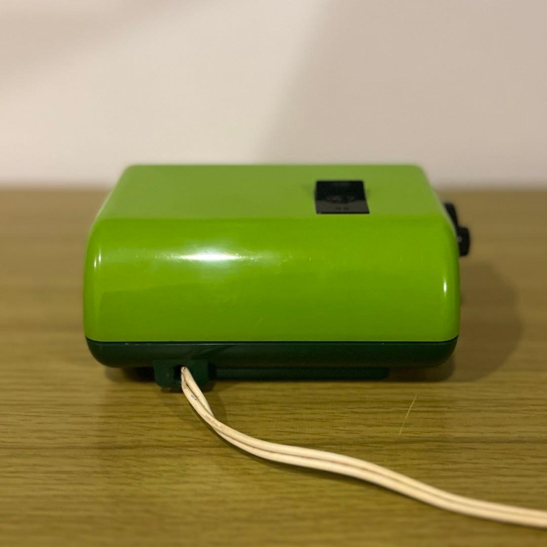 【メンテ済・動作正常】CITIZEN パタパタ時計 ハイリーフ・カーチス 緑