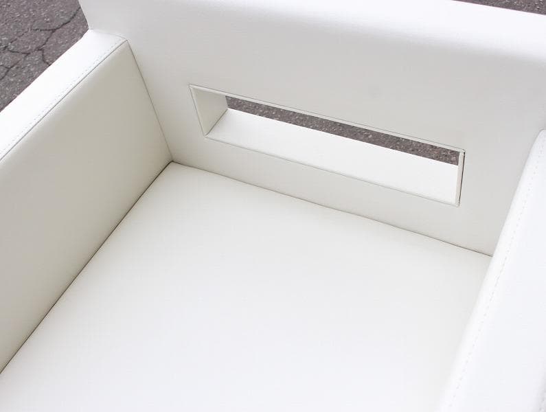 カッシーナ カトリーヌ・メミ ギャラリーチェア 白本革張り