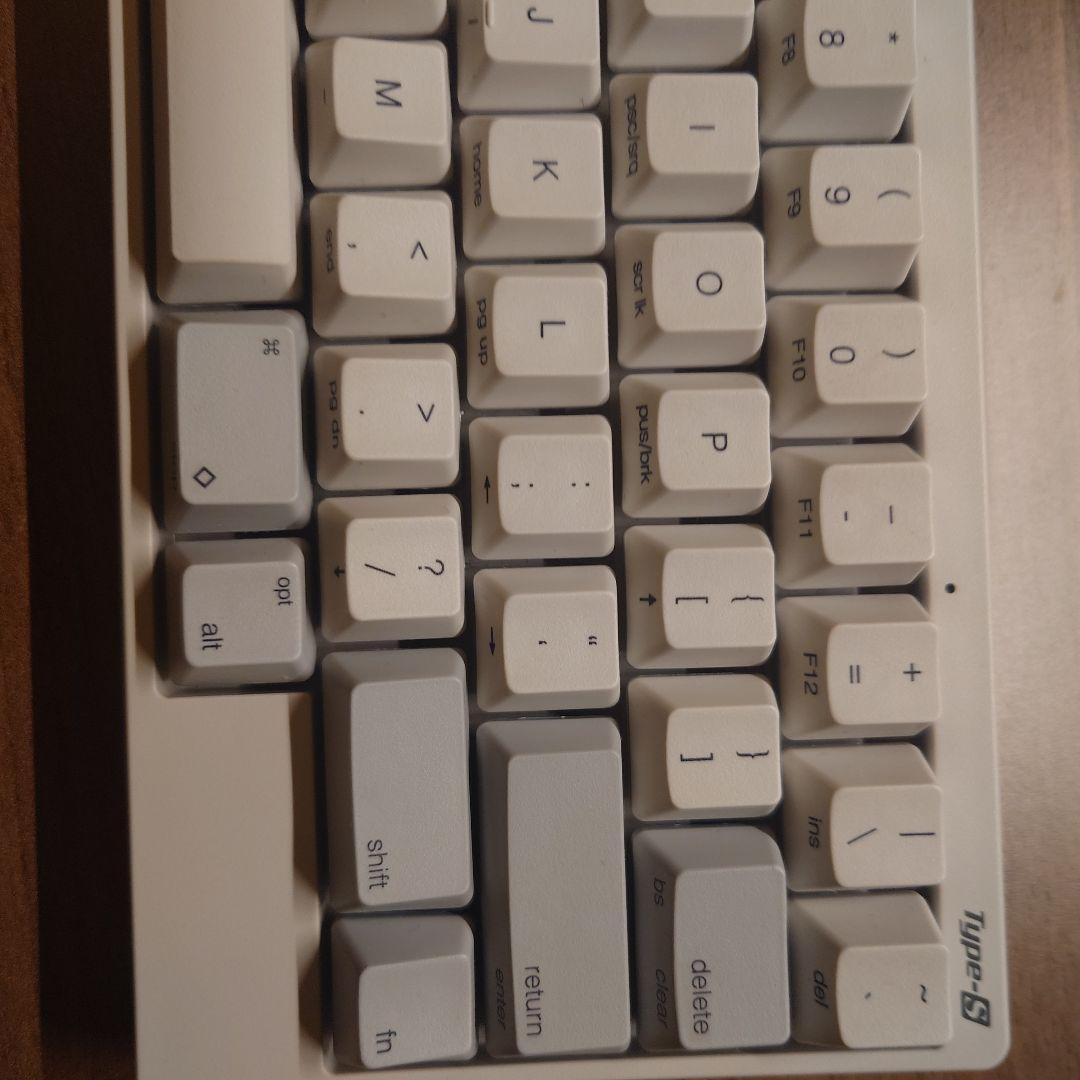 ルブ済 HHKB HYBRID Type−S 白 英字 無刻印キャップ付き