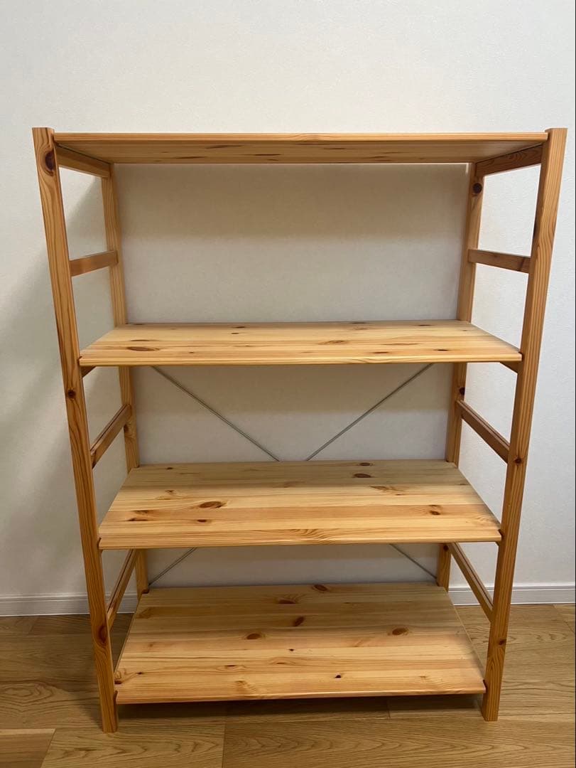 無印用品　木製4段オープンシェルフ