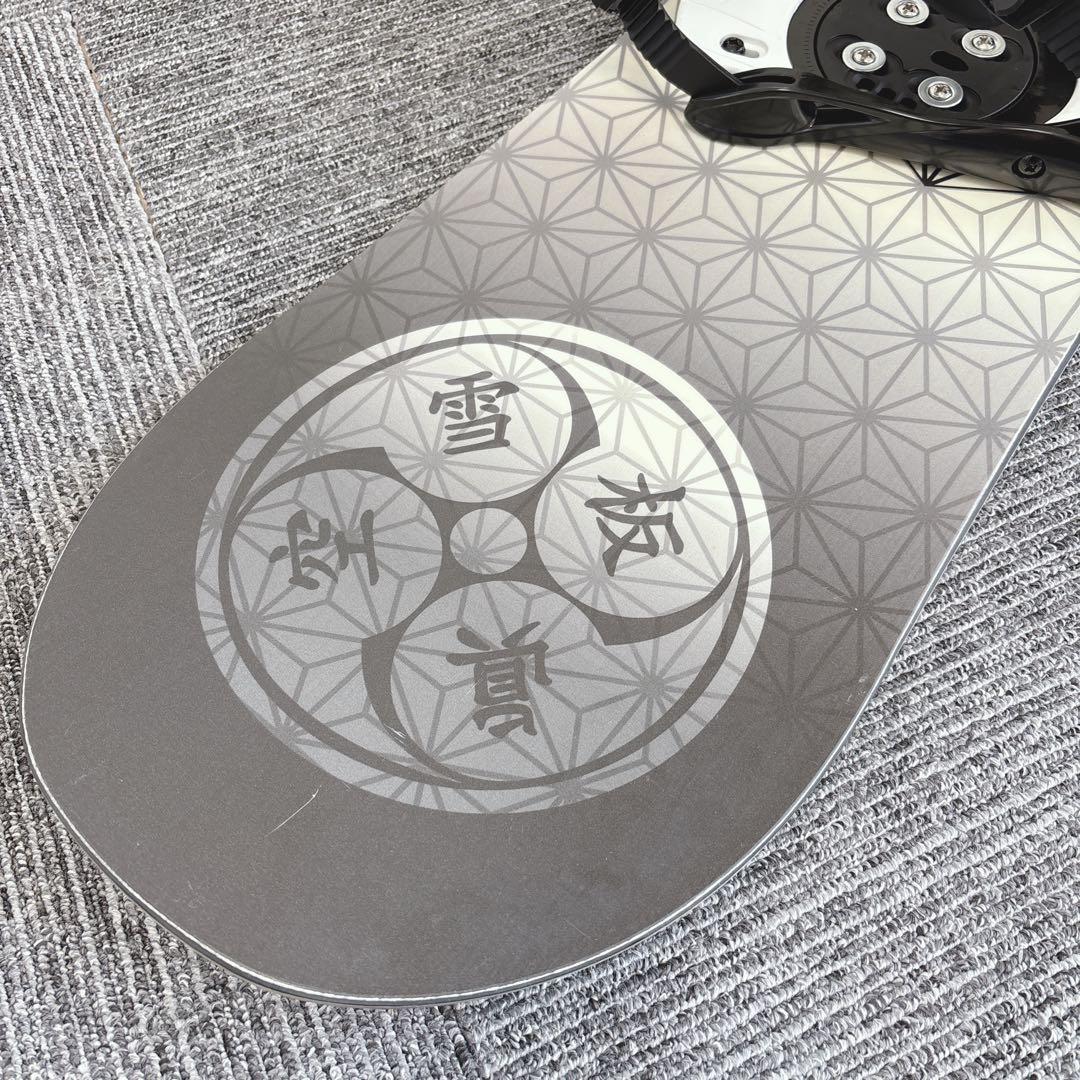 59美品❗️超豪華❗️眞空雪板等/ 風眞モデル メンズスノーボードセット★155cm
