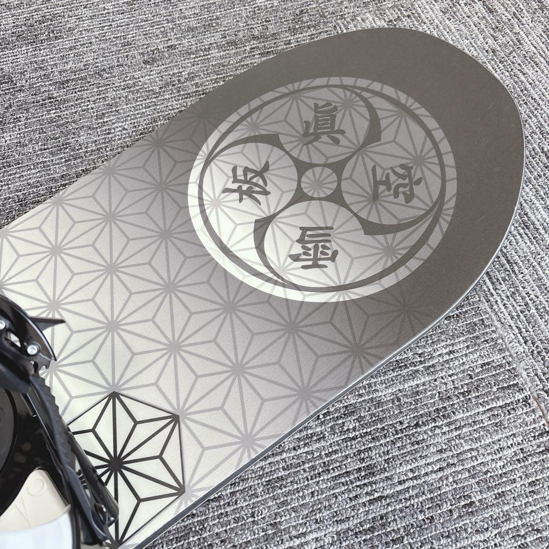 59美品❗️超豪華❗️眞空雪板等/ 風眞モデル メンズスノーボードセット★155cm