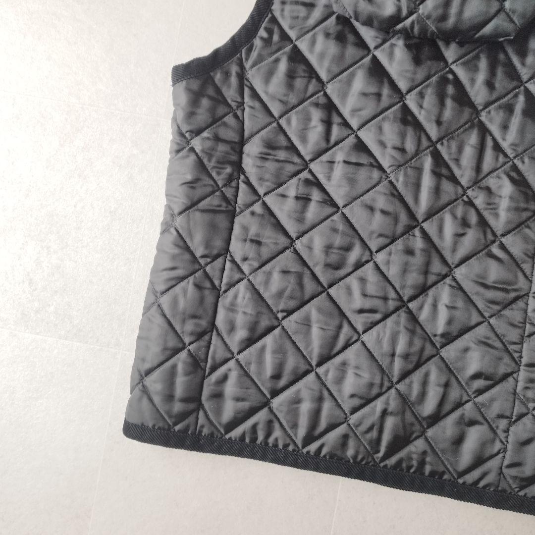 英国製 ラベンハム キルティングジャケット フーディーダウンベスト Sサイズ 黒