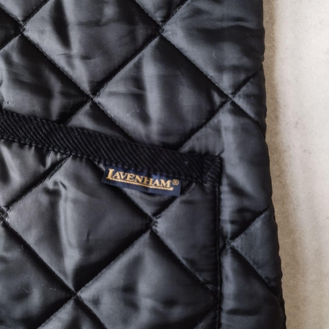 英国製 ラベンハム キルティングジャケット フーディーダウンベスト Sサイズ 黒