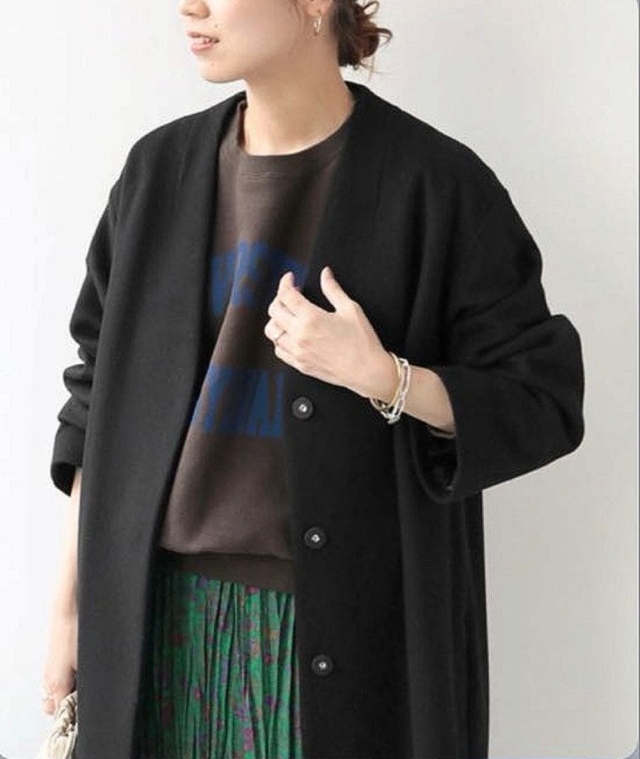 新品タグ付き❁˚ジャーナルスタンダードレリュームSUPER100ノーカラーコート