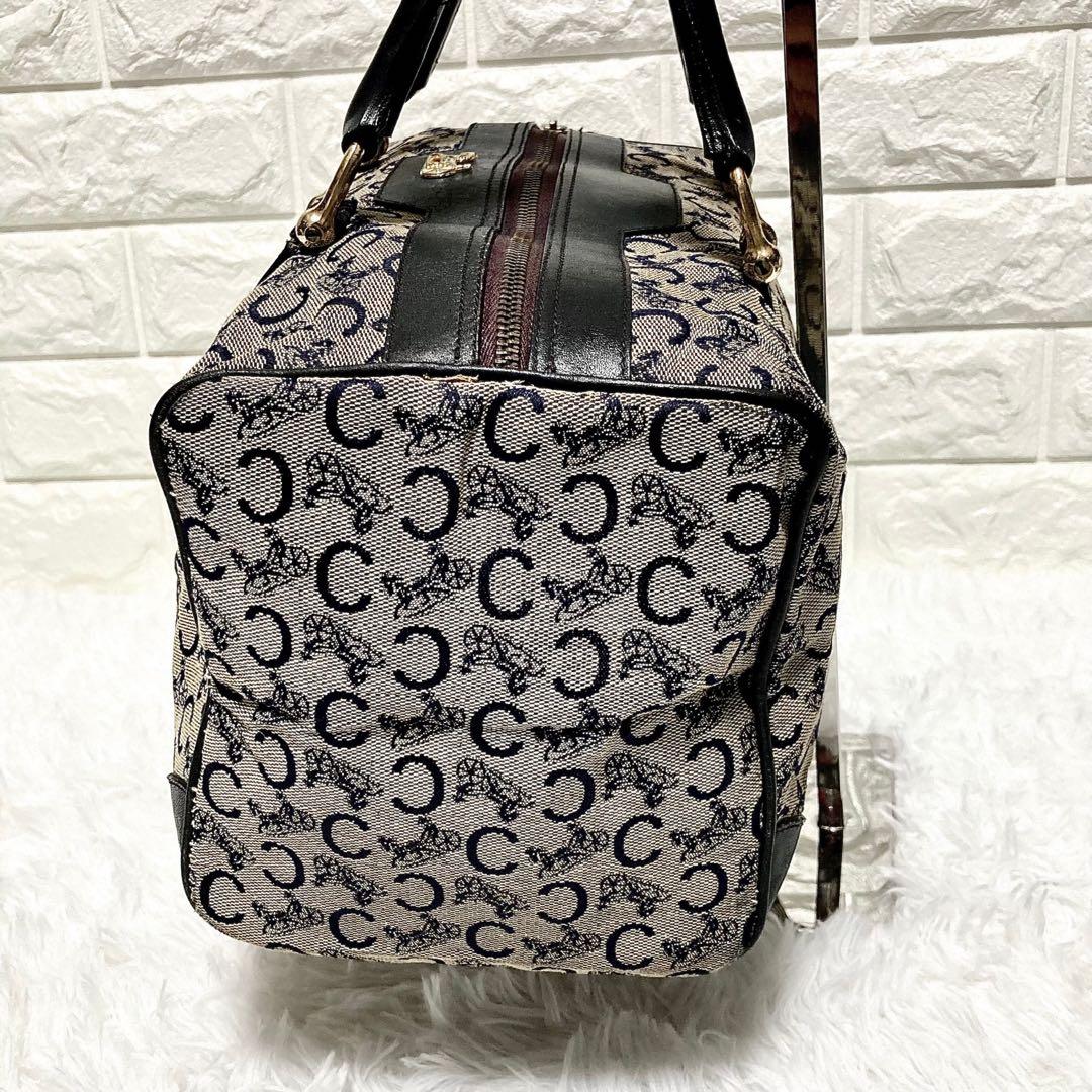 セリーヌ　ミニボストンバッグ ハンドバッグ　Cマカダム柄　CELINE