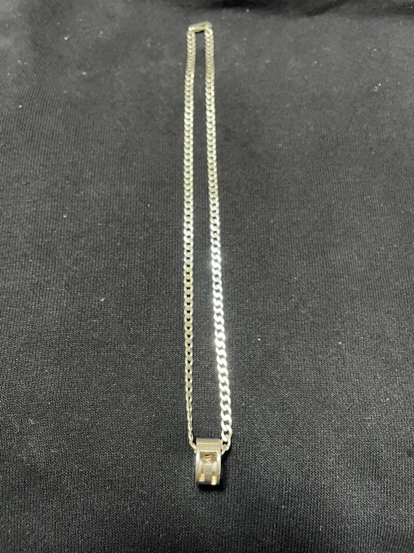 グッチ GUCCI ネックレス Gロゴ スクエアトップ シルバー925 刻印有