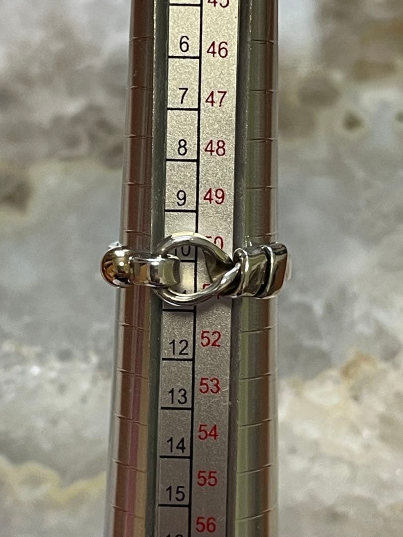 TIFFANY&CO. ティファニー　ラブノットリング 750 シルバー　金