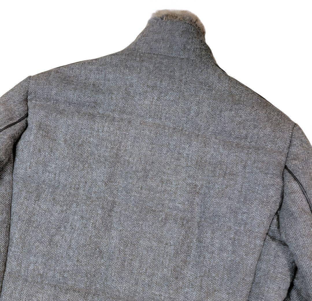 ほぼ未使用 定価約20万 アクアラマ AQUARAMA 中綿ツイードブルゾン