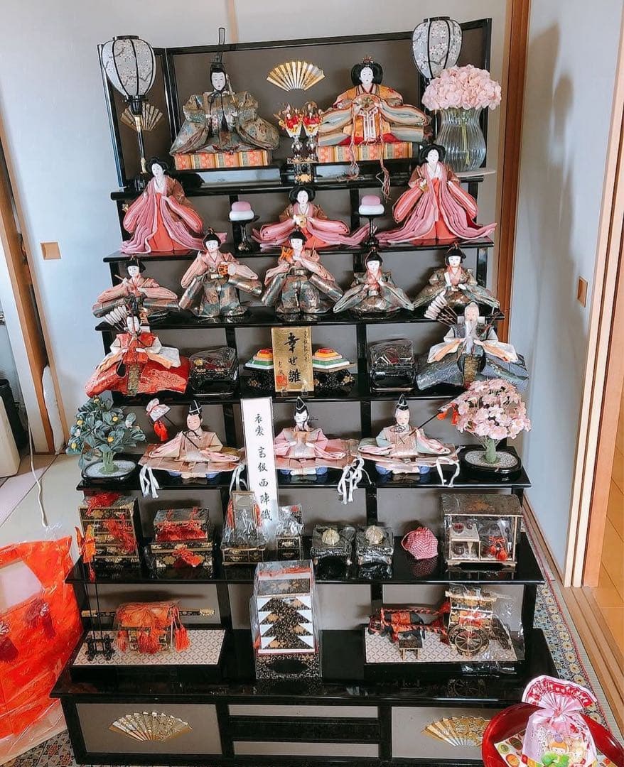 こだわりのおしゃれオーダー雛人形セット ７段飾りマンションサイズ