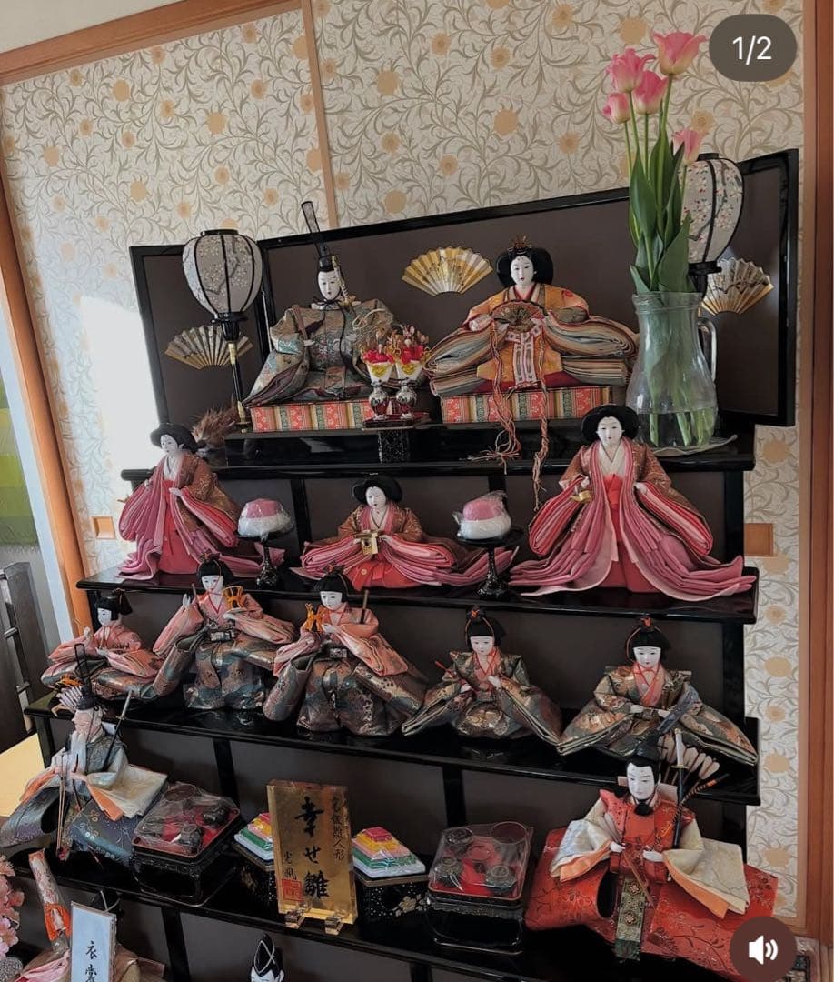 こだわりのおしゃれオーダー雛人形セット ７段飾りマンションサイズ