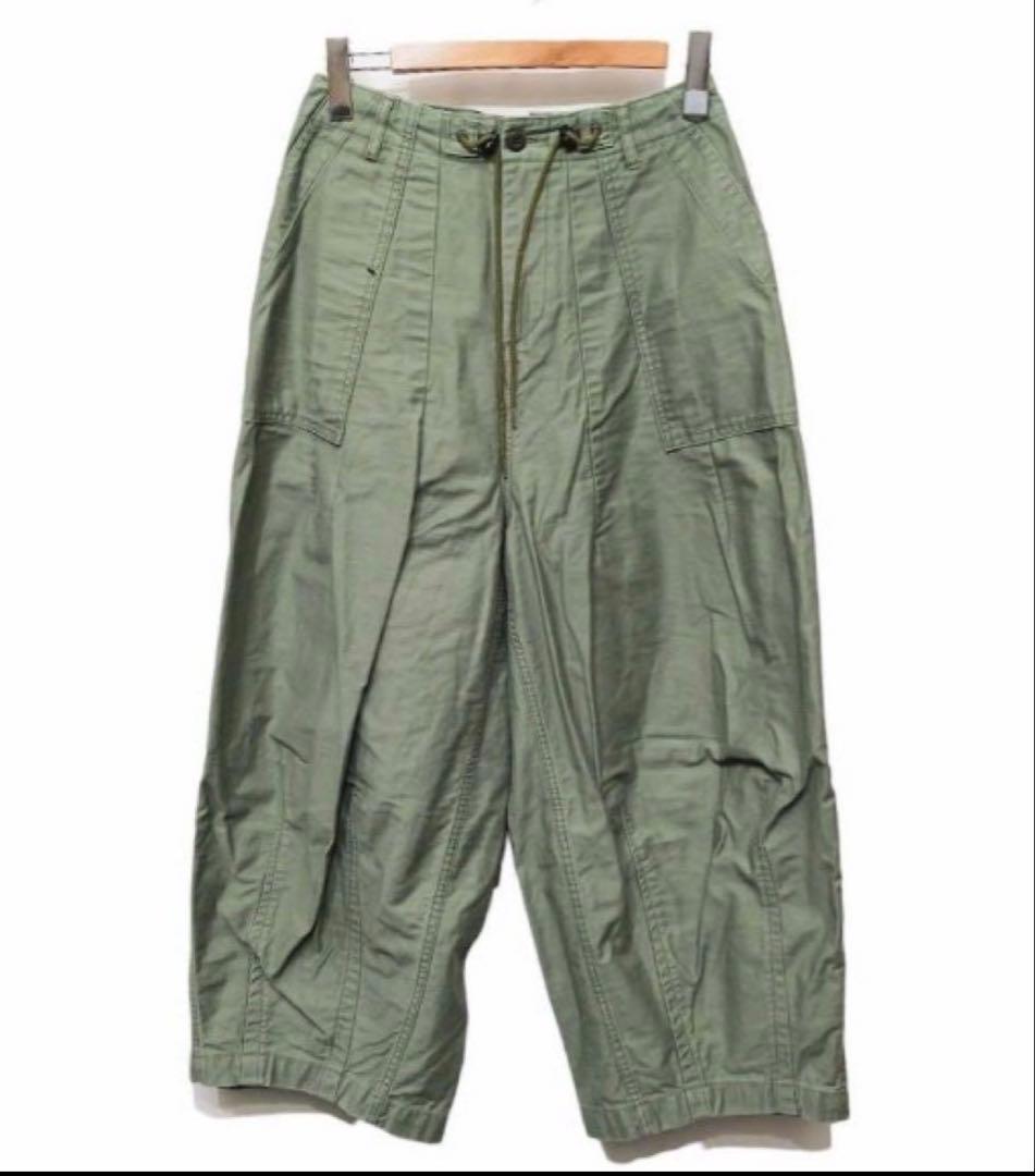 Needles ニードルズ ヒザデルパンツ カーゴパンツ グリーン