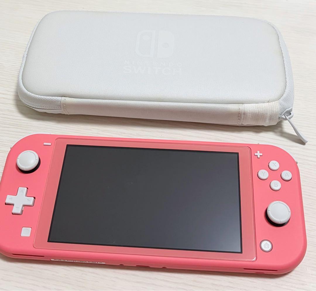 Nintendo Switch Lite コーラル ACアダプターなしケース付き