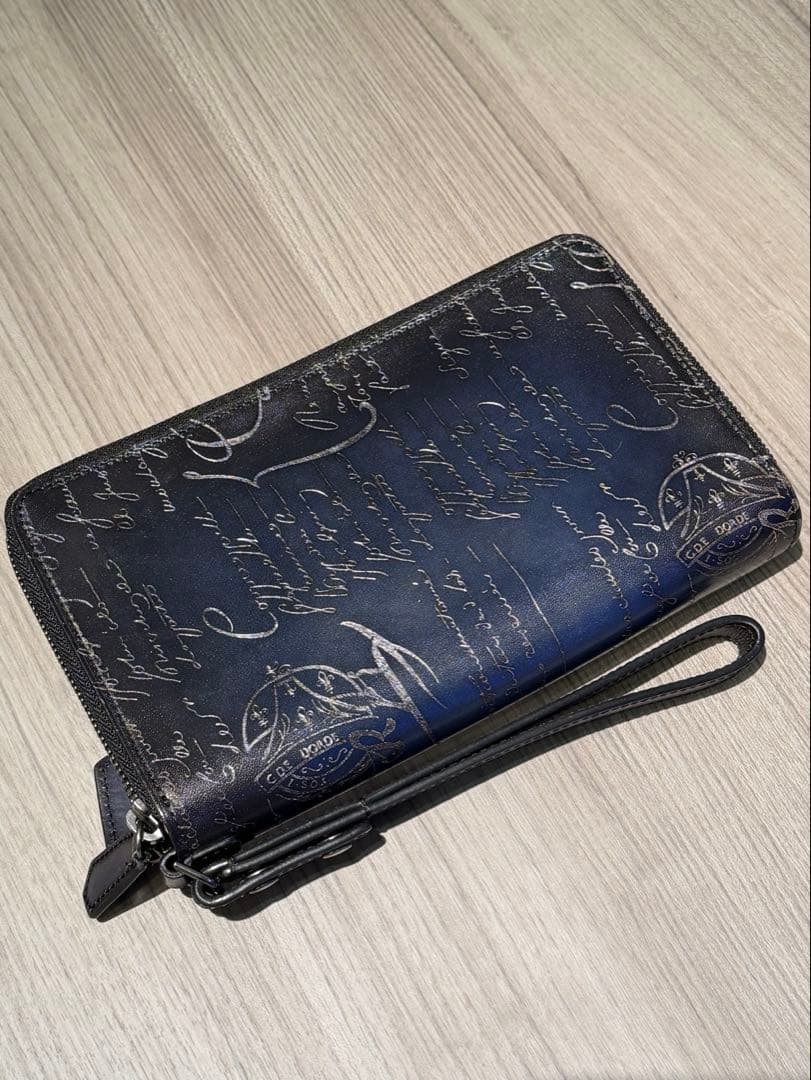 極美品　ベルルッティ　タリ　シルバーパティーヌ　ブルー　タリ希少のWスタンプ最安