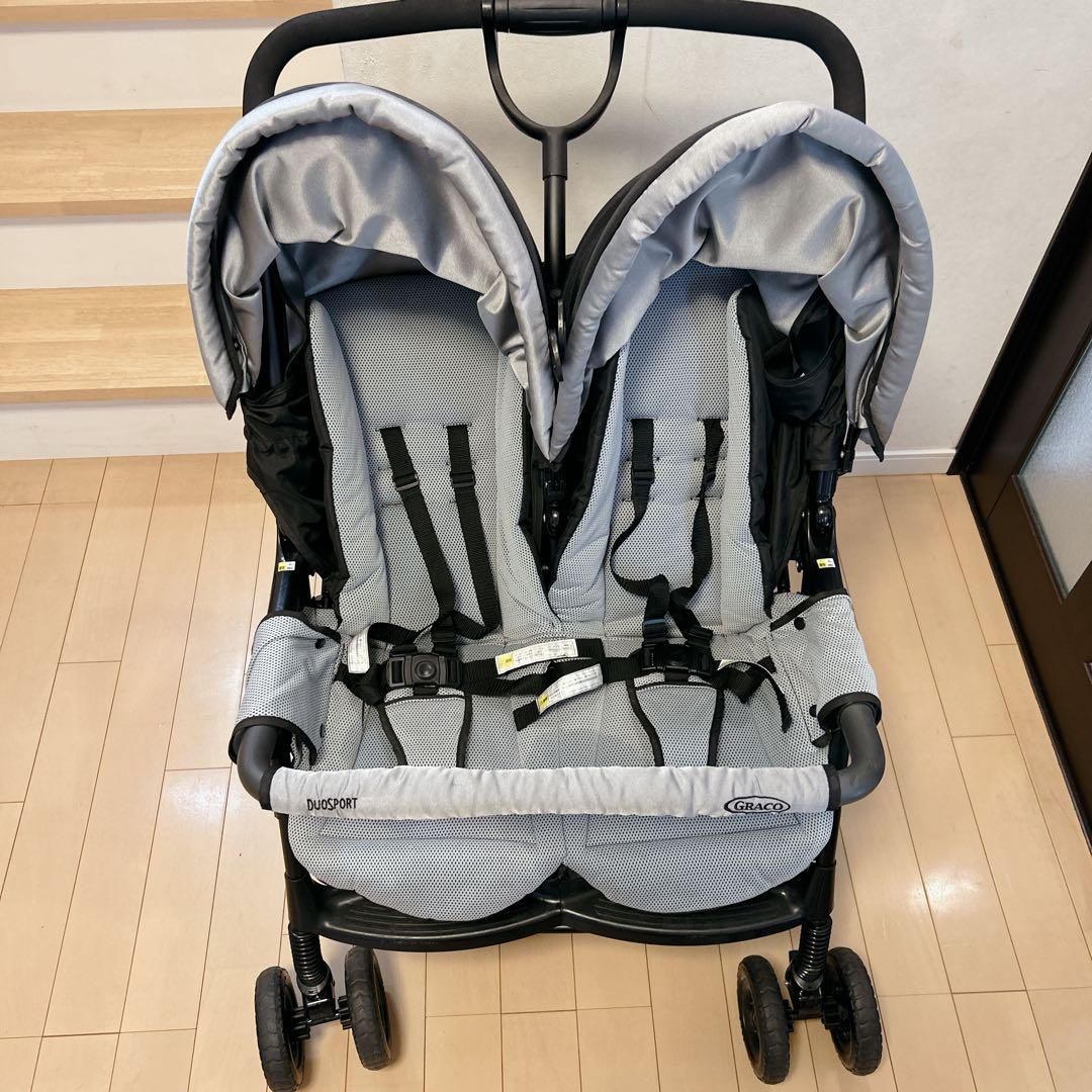 【美品】グレコ　 2人乗りベビーカー DuoSport　デュオスポーツ　双子