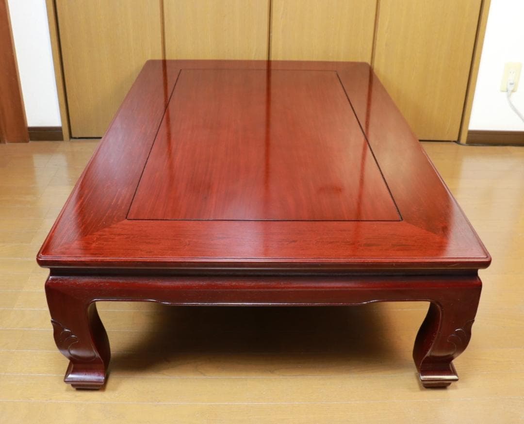 【美品　カリモク座卓】杉本作　応接台