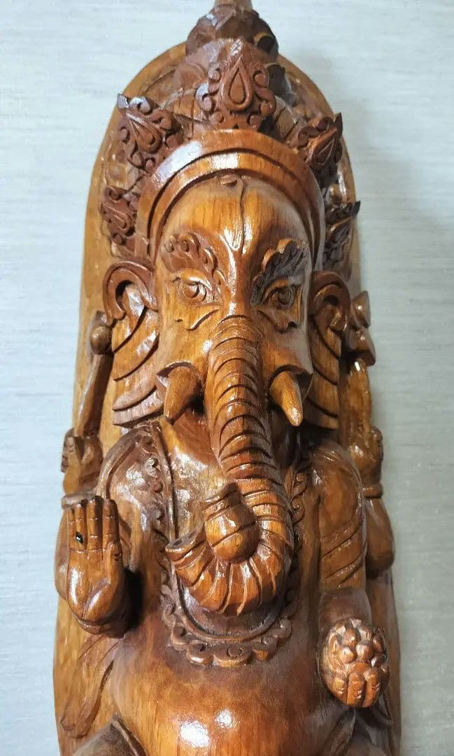 ガネーシャ 木像 ネパール製