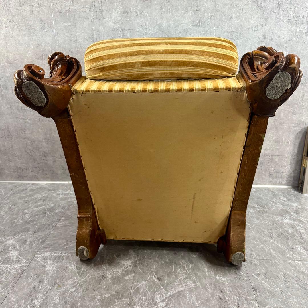 重厚な存在感　中国家具 花梨材 唐木 ソファ チェア 無垢 高級飾り家具　②