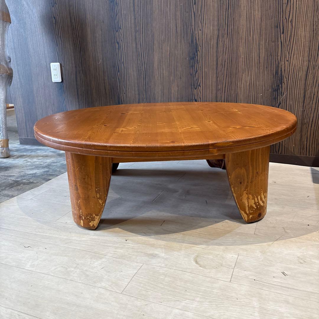 無垢材 コーヒーテーブル センターテーブル ちゃぶ台 サークル
