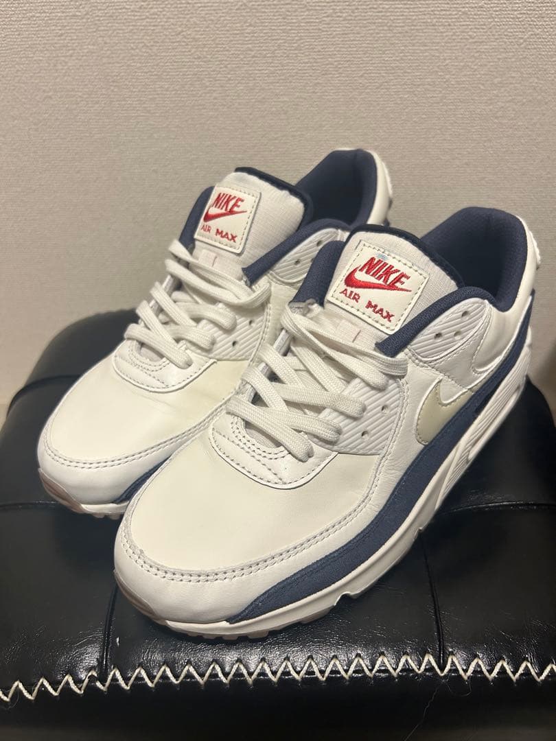 NIKE AIR MAX 90 PRM ホワイト/ネイビー
