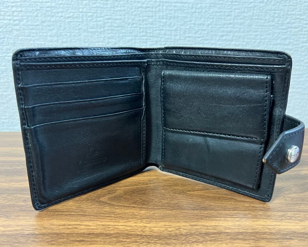 vivienne westwoodヴィヴィアンウエストウッド 二つ折り財布 黒