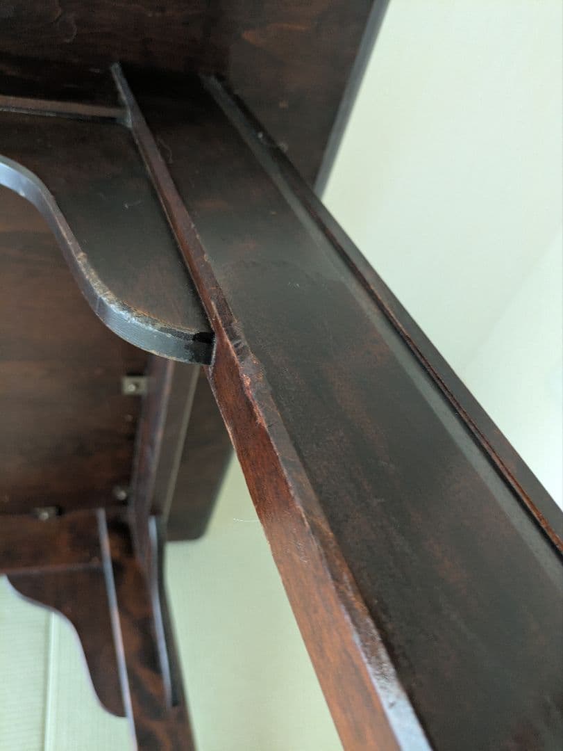 【北海道民芸家具】無垢 ダイニングテーブル 民芸調 アンティーク