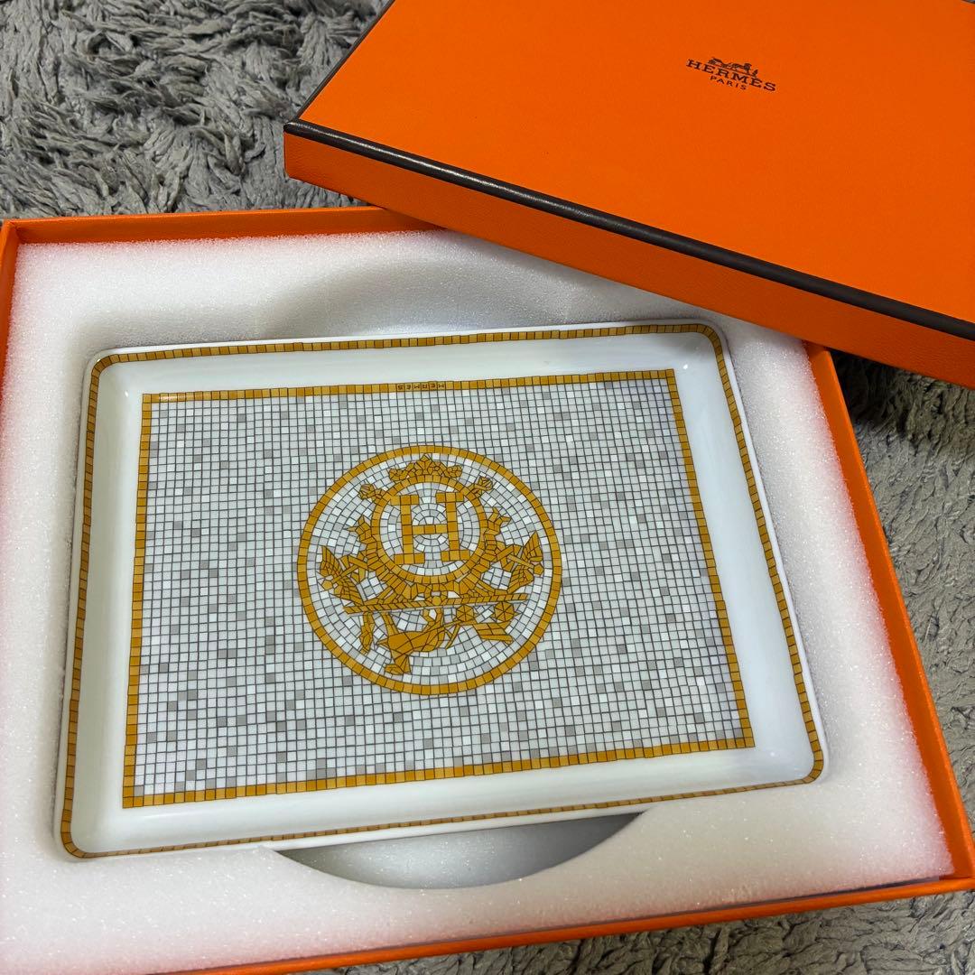 エルメス/HERMES モザイクゴールド プレート 皿 食器