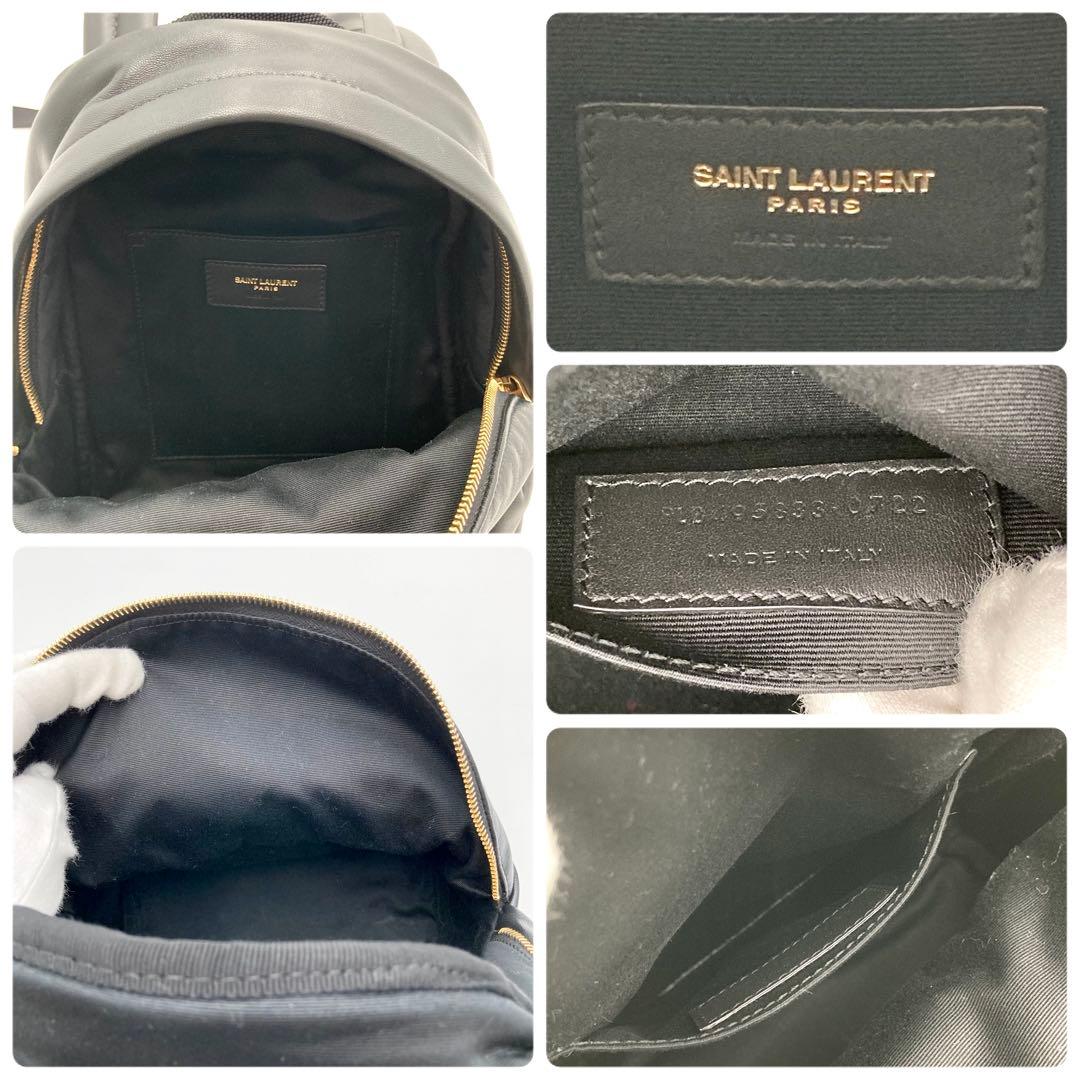 ゆうき✨ サンローランパリ トイシティ ミニリュック 黒 レザー 希少