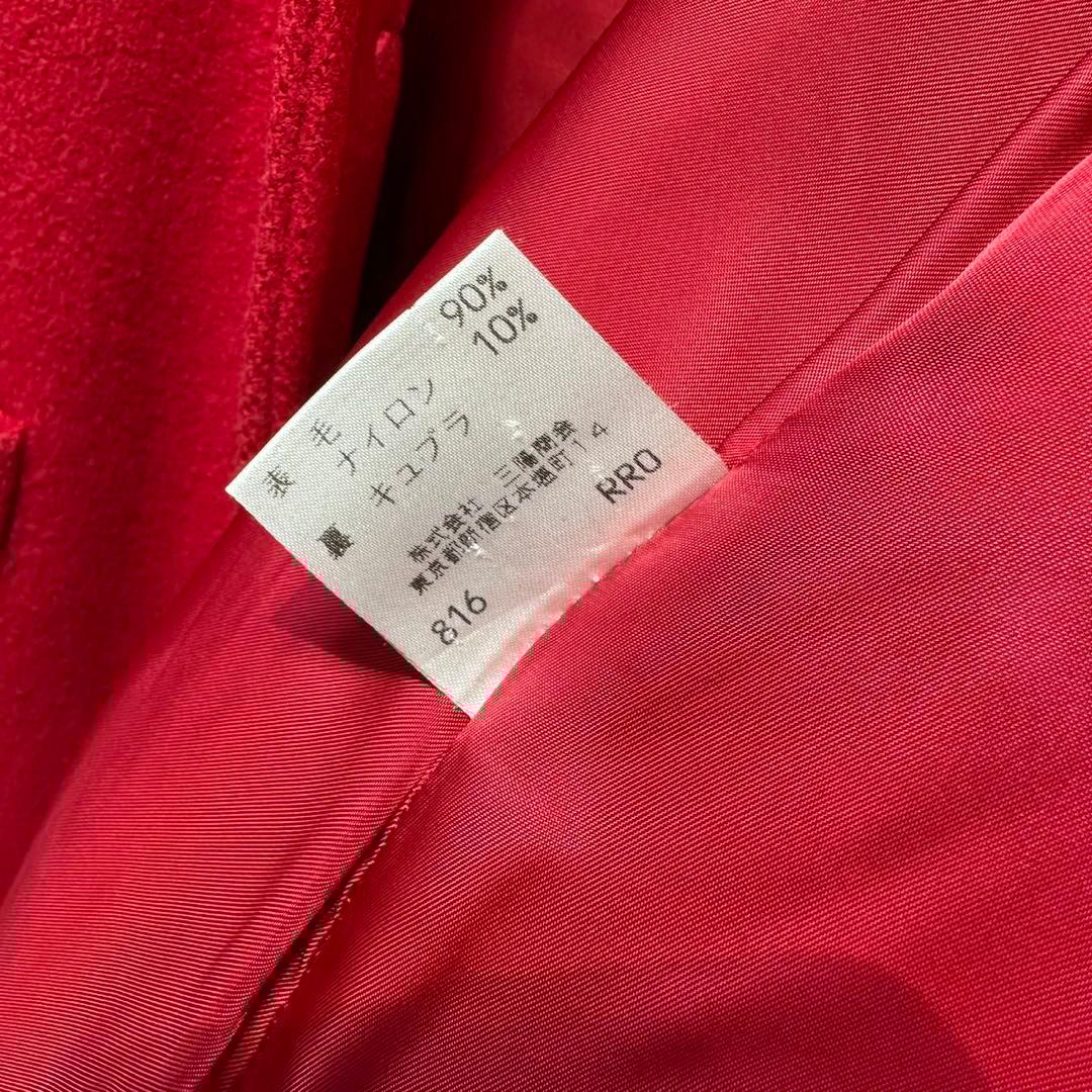 希少 バーバリー ブルーレーベル 上質 ウール デザイン チェスターコート 38