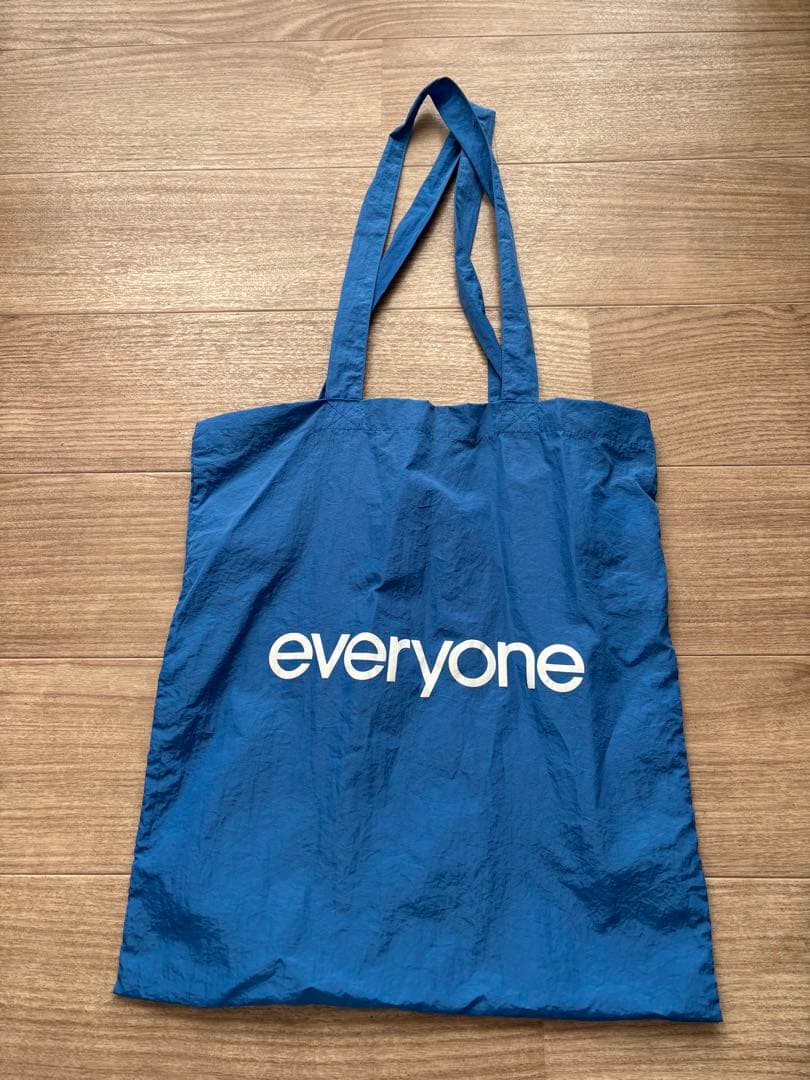 バッグ everyone nylon logo tote bag (BLUE)