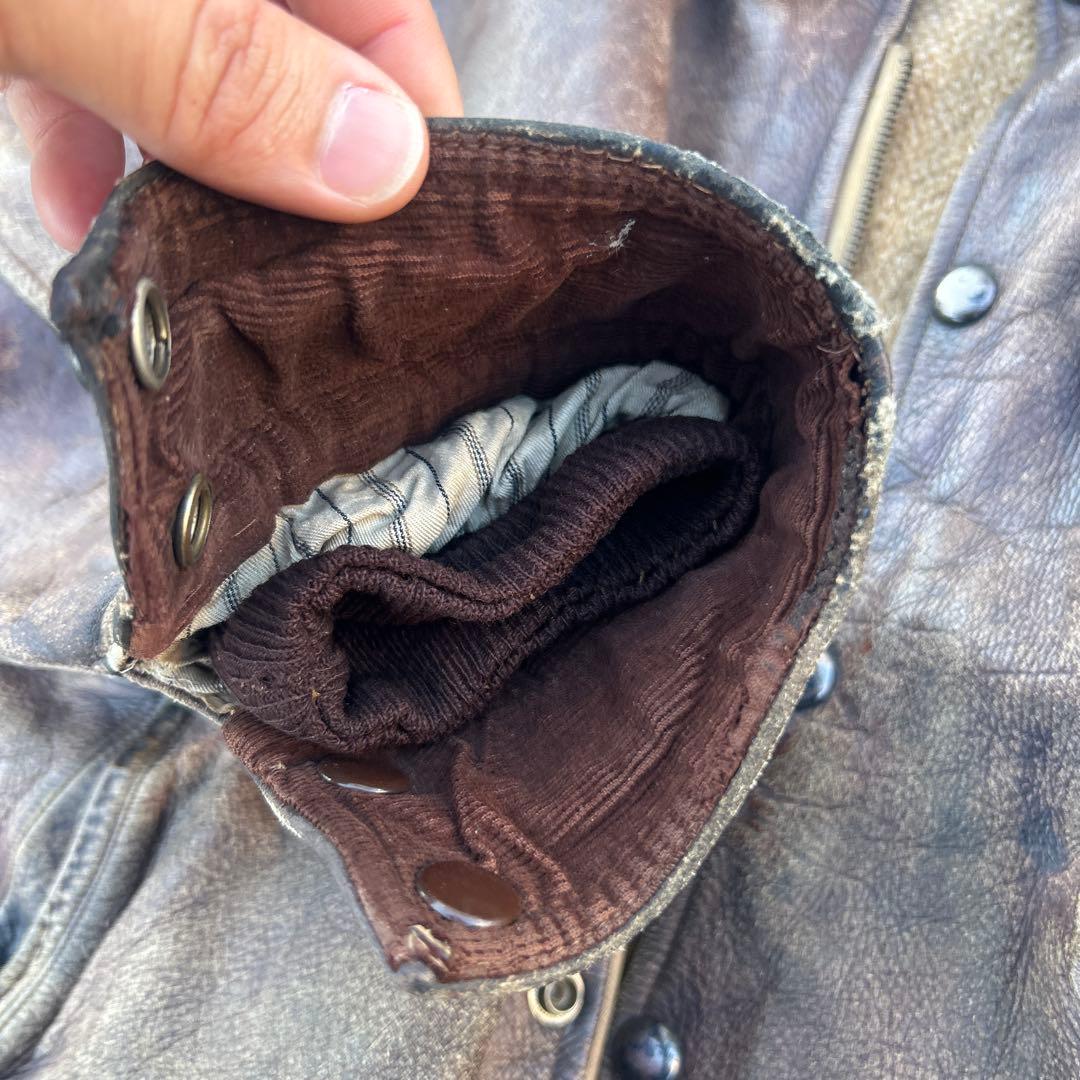 雰囲気抜群 A-2 type 50s イタリア製 leather jacket