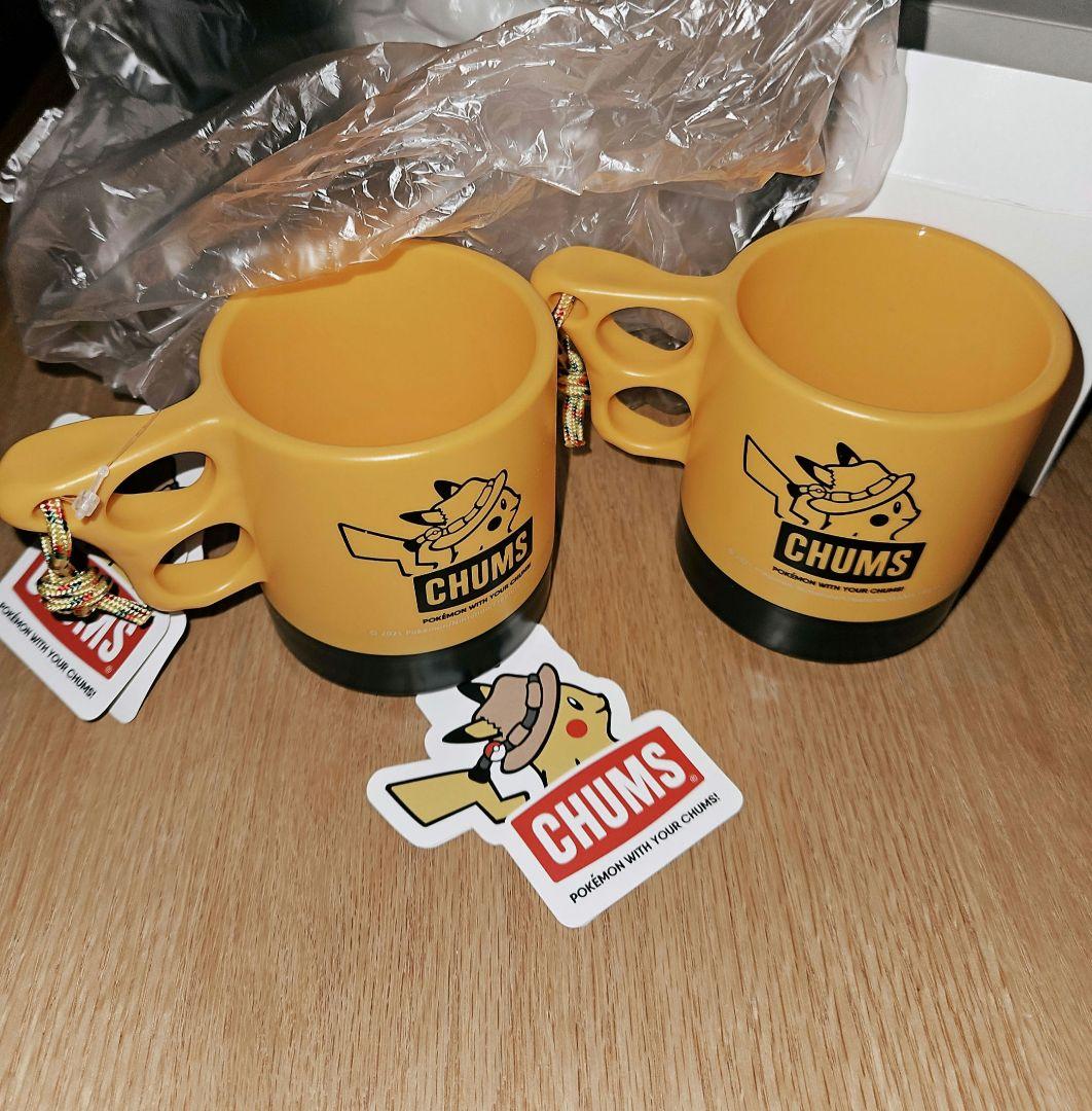 CHUMS　キャンパーマグカップ　コラボ　ポケモン　ピカチュウ　2個セット