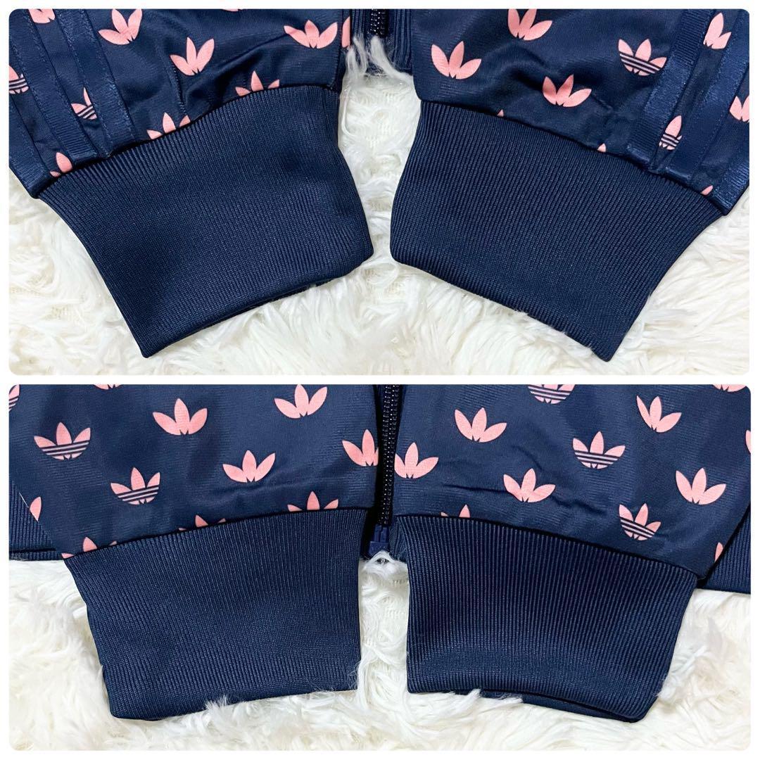 未使用級 アディダス モノグラムファイヤーバードトラックトップ XL ネイビー
