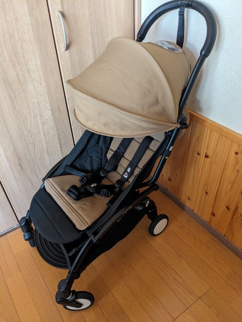 YOYO2 6+　ベビーカー　ベージュ /ブラックフレーム　専用付属品セット