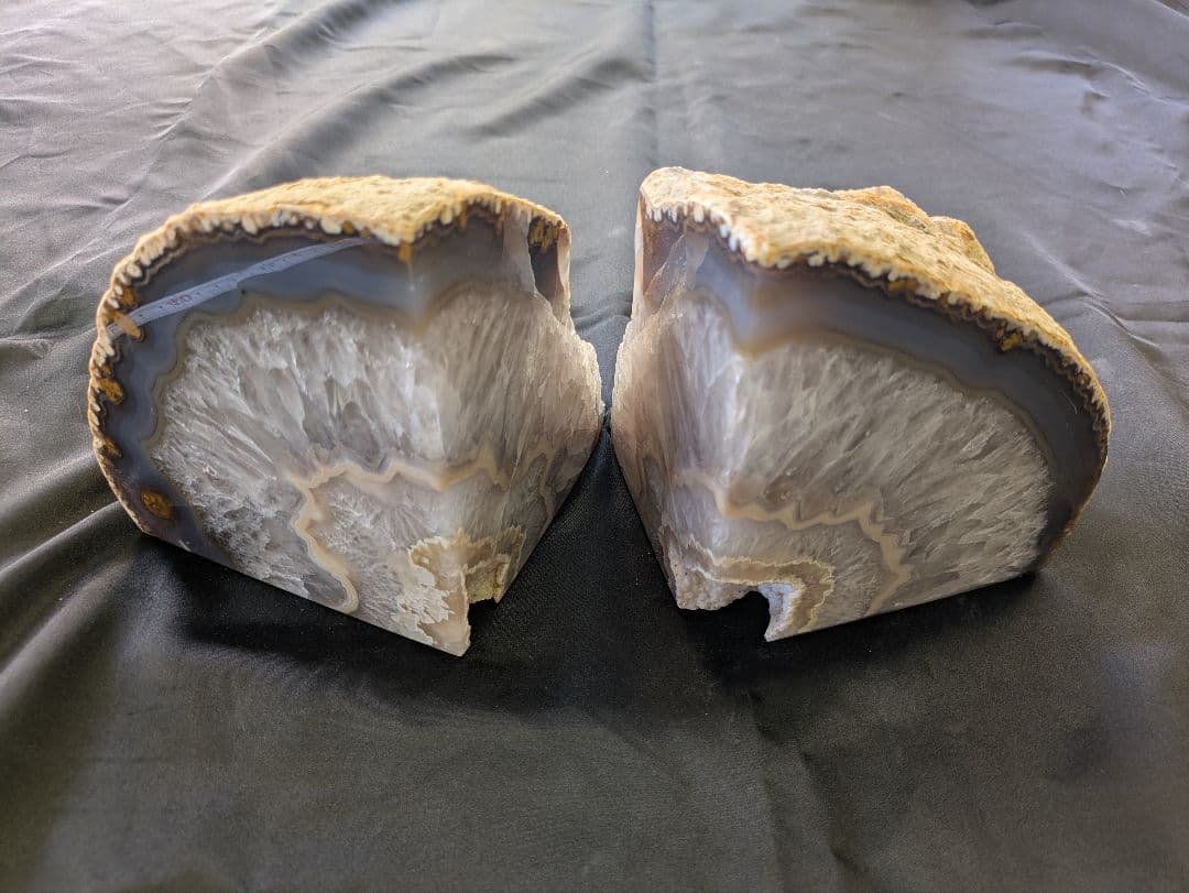 特大メノウブックエンド6,1ｋｇ